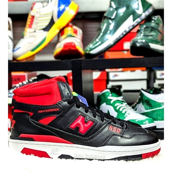 NEW BALANCE 650R BLACK RED BB650 RBR Sz13